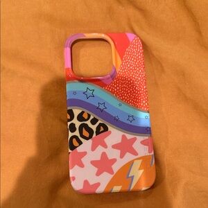 Wildflowers Multicolor Star and Leopard Print Case